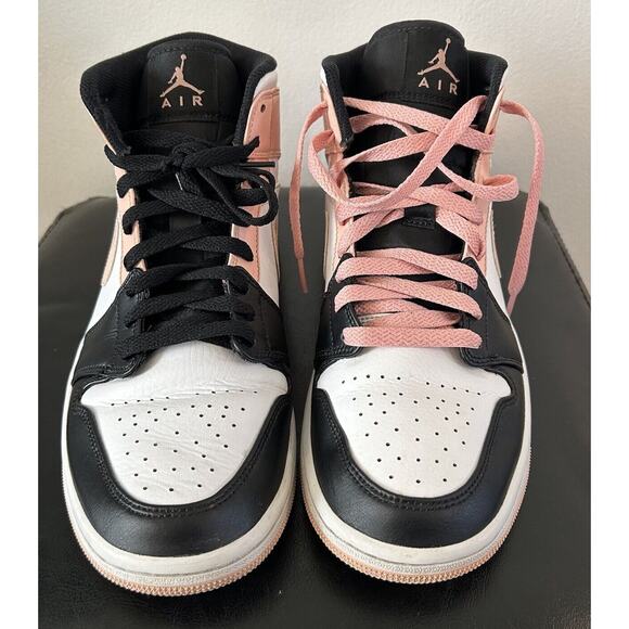 Size 9 Nike Air Jordan 1 Mid Artic Orange Crimson Tint Salmon - Picture 3 of 9